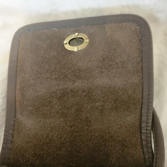 VINTAGE COACH TAUPE BROWN CROSSBODY SCOOTER CROSSBODY BAG #9893